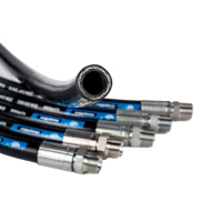 Super Hose Steam Hose R1 & R2 – EPDM Steam Hose with Multi Wire Steel Braiding, High Temperature and Pressure Ratings, Certified Industrial Grade